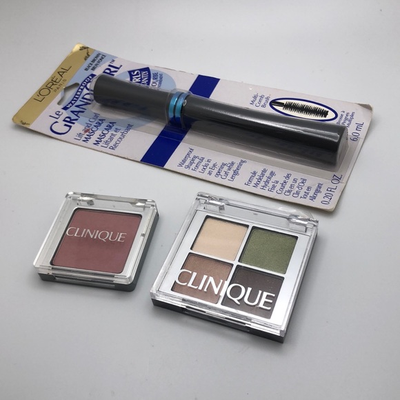 Clinique Blush Powder, shadow quad, L’ORÉAL Mascara - Picture 2 of 7